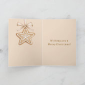 Carte Étoiles Arcs Crème Noël (Intérieur)