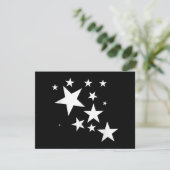 Carte Étoiles Blanches Star-Motif-Design Costume cadeau (Debout devant)