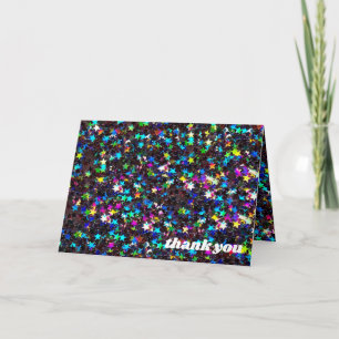 Carte étoiles brillantes merci