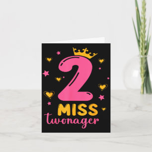 Carte Étoiles cœurs 2 ans manque twonager heureux