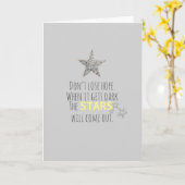 Carte Étoiles de citations inspirantes (Fleur jaune)