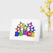 Carte Étoiles de danse (Fleur jaune)