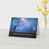 Carte Étoiles de golf sur disque (Fleur jaune)