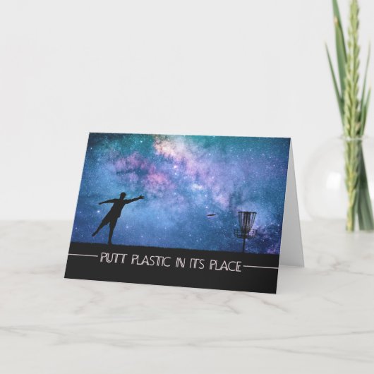 Carte Étoiles de golf sur disque (Devant)