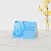 Carte Étoiles de mer dans le sable (Fleur jaune)