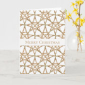 Carte Étoiles de Noël (Fleur jaune)