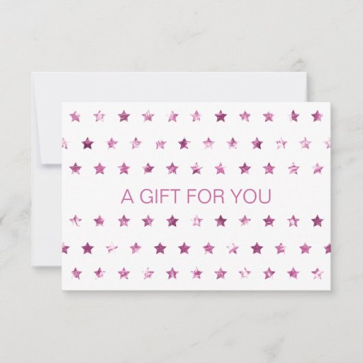 Carte Étoiles de Parties scintillant de CERTIFICAT D'ENT (Devant)