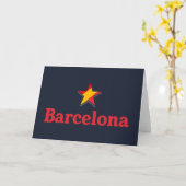 Carte Étoiles d'Espagne – Barcelone (Fleur jaune)