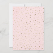 Carte Etoiles d'or Design rose (Dos)