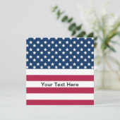 Carte Étoiles et bandes du drapeau américain (Debout devant)