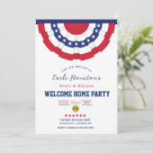 Carte Étoiles et rayures Bienvenue Accueil Fête Invitati (Debout devant)