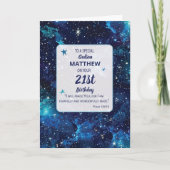 Carte Etoiles religieuses d'anniversaire (Devant)