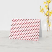 Carte Étoiles scintillantes rouges (Fleur jaune)