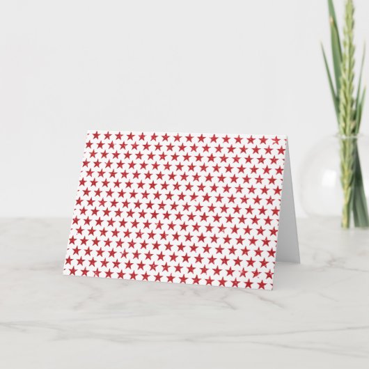 Carte Étoiles scintillantes rouges (Devant)