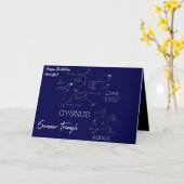 Carte Étoiles triangulaires d'été de l'hémisphère Nord (Fleur jaune)