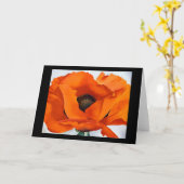 Carte Étonnant Georgia O'Keeffe Rouge Poppy Blank (Fleur jaune)