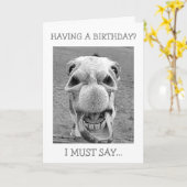 CARTE ÉTONNÉ D'AVOIR UN ANNIVERSAIRE ? (Fleur jaune)