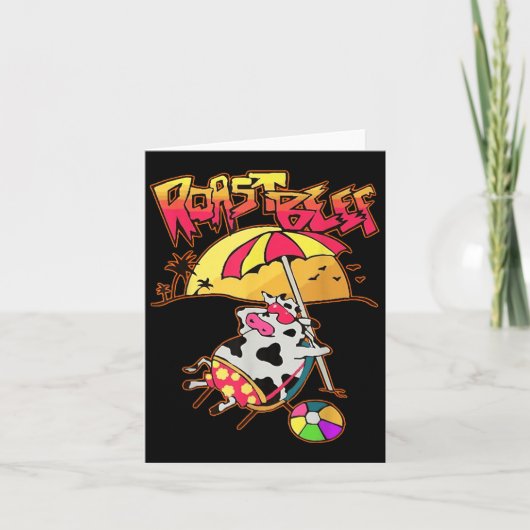 Carte Étranger Dustin Amour Rôti Boeuf Plage Vache Tv Pa (Devant)