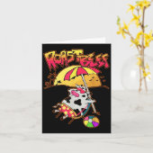 Carte Étranger Dustin Amour Rôti Boeuf Plage Vache Tv Pa (Fleur jaune)