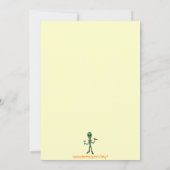 Carte étrangère fraîche drôle d'invitation de (Dos)