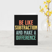 Carte Être Comme La Subtraction Faire Une Différence Mal (Fleur jaune)