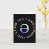 Carte Être Comme Un Schwa C'Est Jamais Stressé Langue En (Fleur jaune)