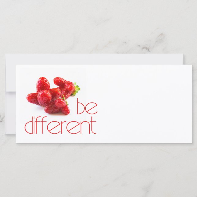 Carte Être différent (Devant)
