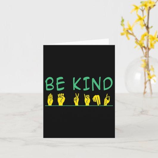 Carte Être en forme Sensibilisation à l'intimidation Lan (Fleur jaune)