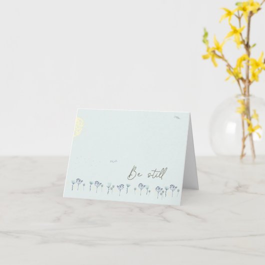 Carte Être encore (Fleur jaune)