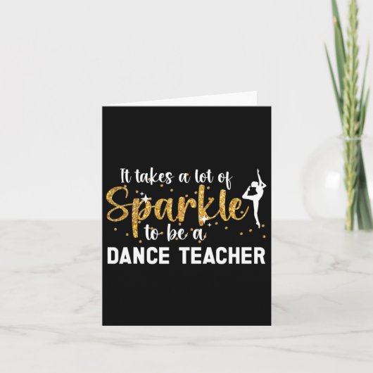 Carte Être Enseignant Danse Enseignant Danser Enseignant (Devant)