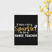 Carte Être Enseignant Danse Enseignant Danser Enseignant (Fleur jaune)