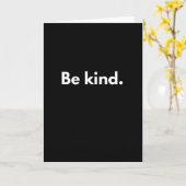 Carte être gentil (Fleur jaune)