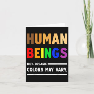 Carte Être Humain 100% Couleurs Organiques Peut Varier L