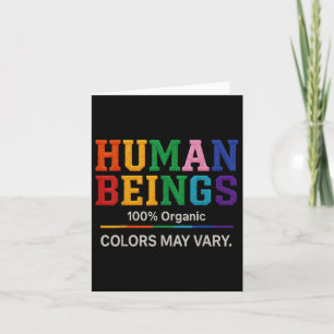 Carte Être Humain 100% Couleurs Organiques Peut Varier L
