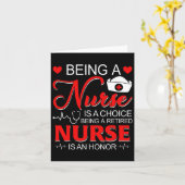 Carte Être Infirmière Est Un Choix Retraité Infirmière H (Fleur jaune)