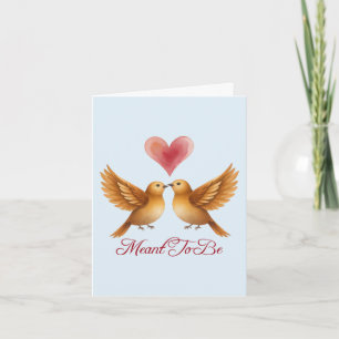 Carte Être inséparables coeur mariage anniversaire