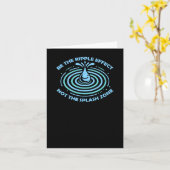 Carte Être L'Effet Ripple (Fleur jaune)