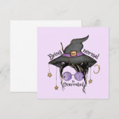 Carte Être Normal Est Surévalué - Quirky Witch Halloween (Devant / Derrière)