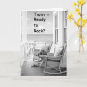 CARTE ÊTRE PRÊT À ROCK/ROLL POUR VOTRE ANNIVERSAIRE ? (Fleur jaune)