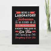 Carte Être Technicien De Laboratoire Science Lab Tech (Devant)