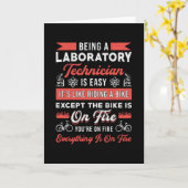 Carte Être Technicien De Laboratoire Science Lab Tech (Fleur jaune)