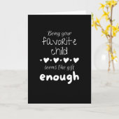 Carte Être votre enfant préféré semble être un cadeau su (Fleur jaune)