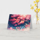 Carte Étreinte des fleurs de cerisier (Fleur jaune)