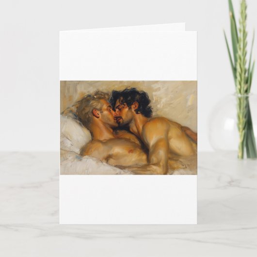 Carte Étreinte d'huile expressive (Devant)