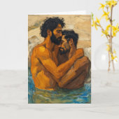 Carte Étreinte tranquille de la rivière (Fleur jaune)