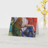 Carte Étude au pastel (Fleur jaune)