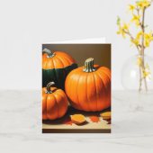 Carte Étude citrouille - AI - A (Fleur jaune)