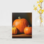 Carte Étude citrouille - AI - C (Fleur jaune)