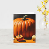 Carte Étude citrouille - AI - E (Fleur jaune)