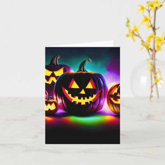 Carte Étude citrouille - AI - F (Fleur jaune)